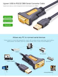 Cáp USB to Com dài 2m chính hãng Ugreen 20222 Cao cấp